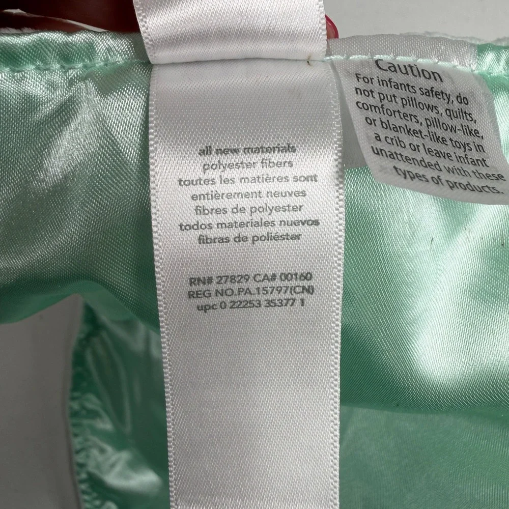 Child of Mine Elephant Lovey Mint Green Little Star Embroidered Security Blanket
